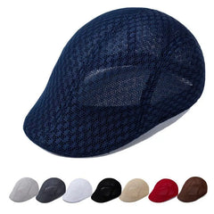 Breathable Mesh Flat Cap with Lightweight Build