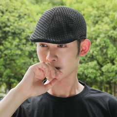 Breathable Mesh Flat Cap with Lightweight Build