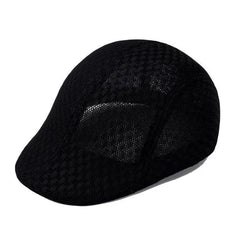 Breathable Mesh Flat Cap with Lightweight Build